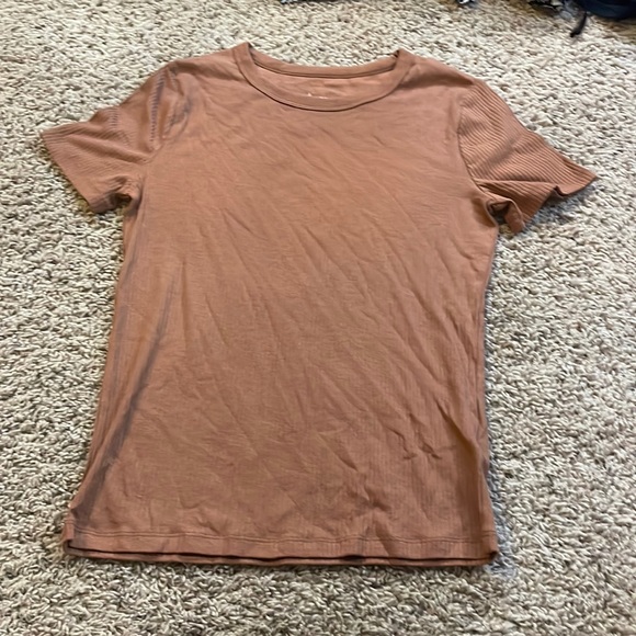 Target Tops - Solid Ribbed Tee